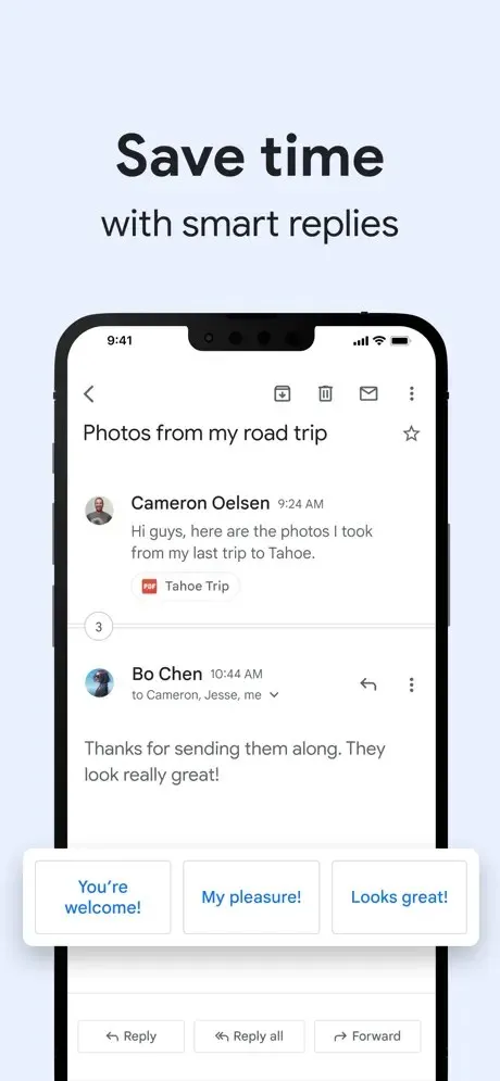 Old Gmail design for iOS