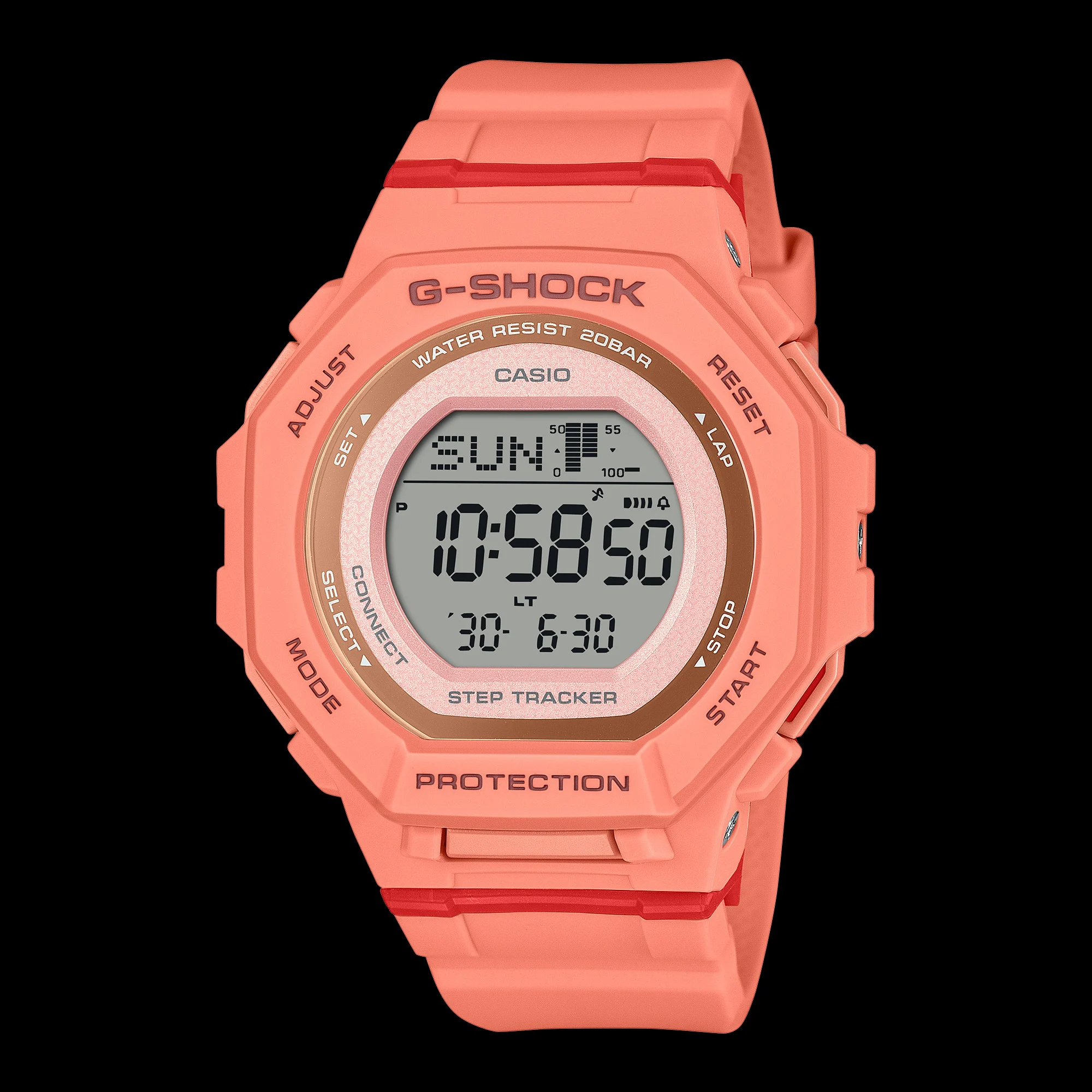 G-Shock Move GMDB300SC в коралово-оранжевому кольорі