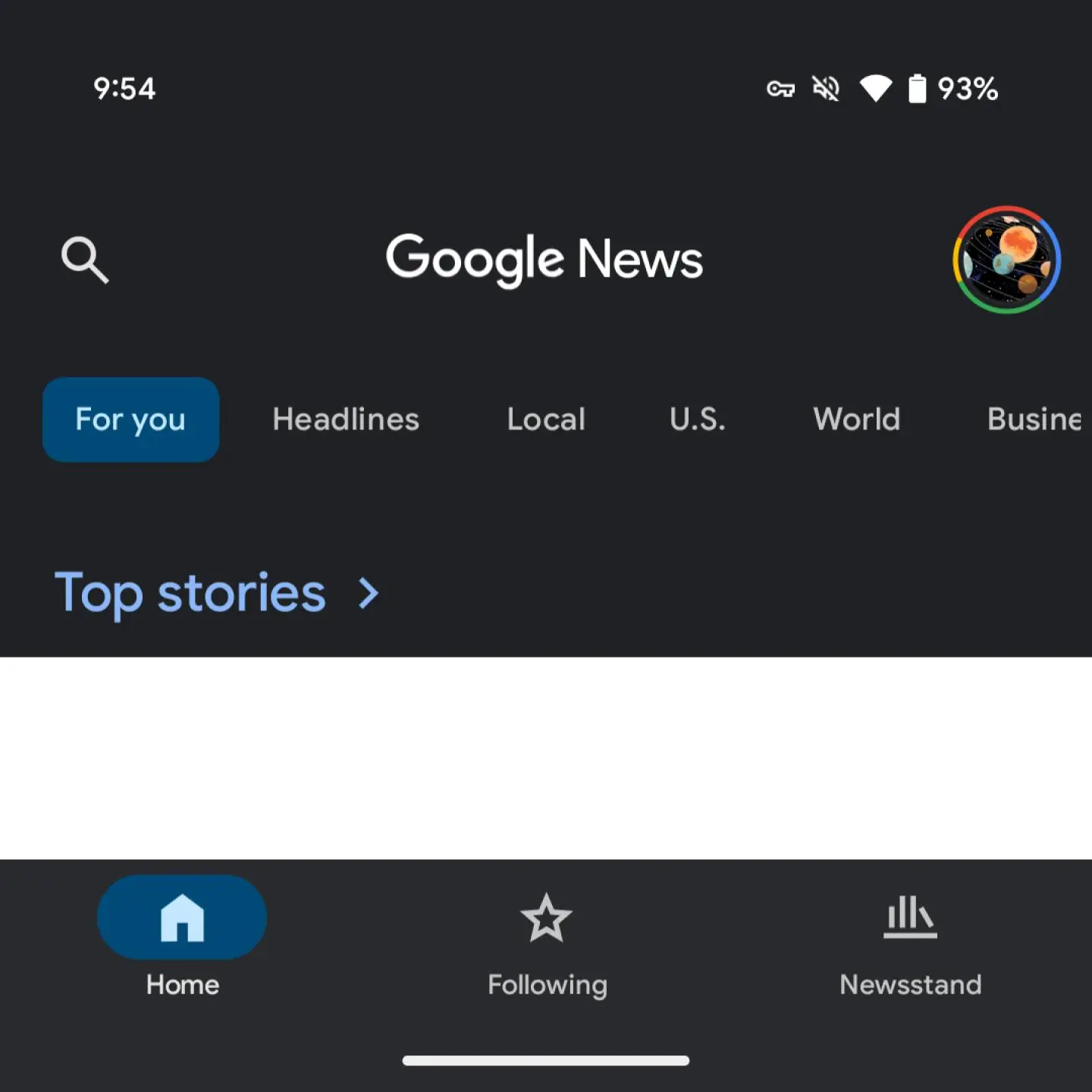Redesign of the Google News footer - image 1