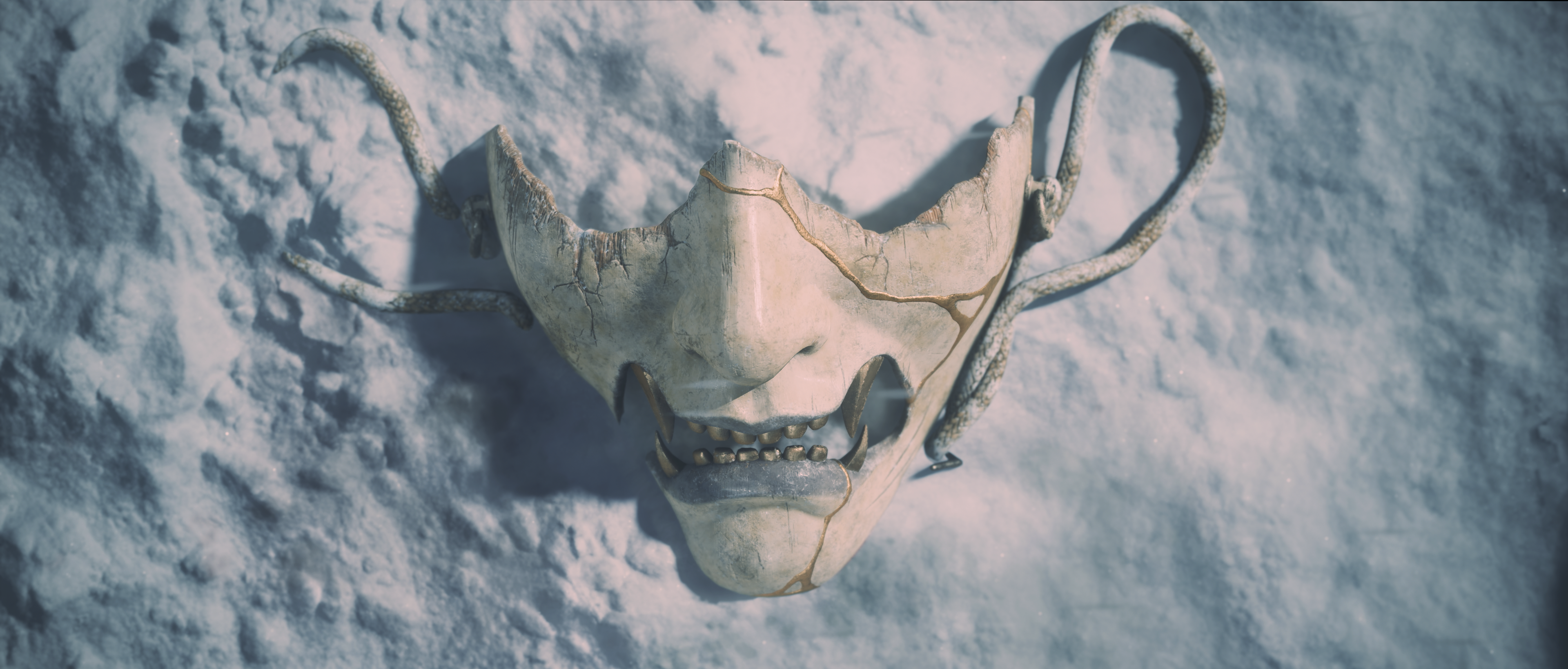 Mask in snow