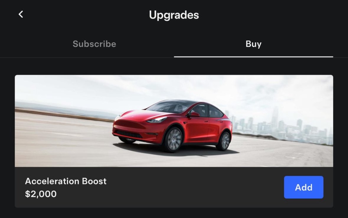 Acceleration Boost для Tesla Model Y Juniper