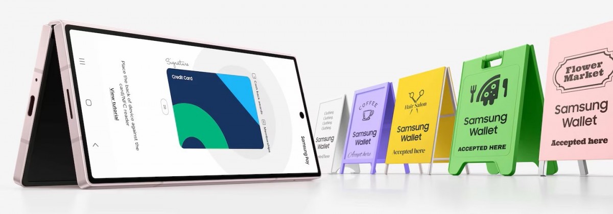 Portefeuille Samsung. Illustration : GSMArena