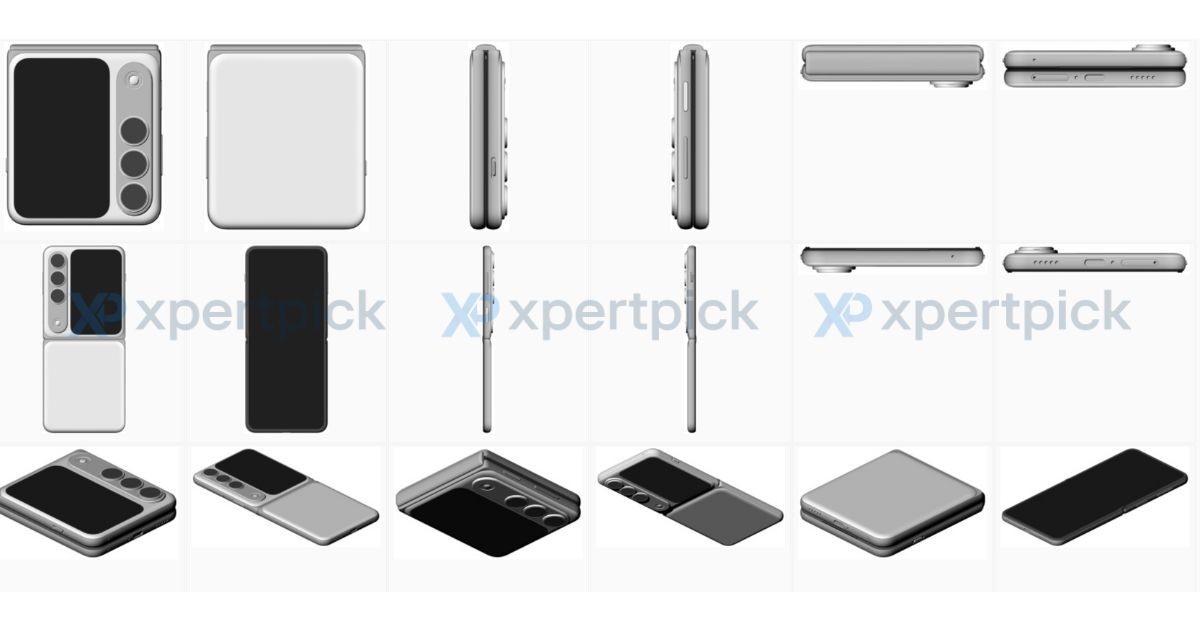 Патентне зображення Oppo Find N5 Flip