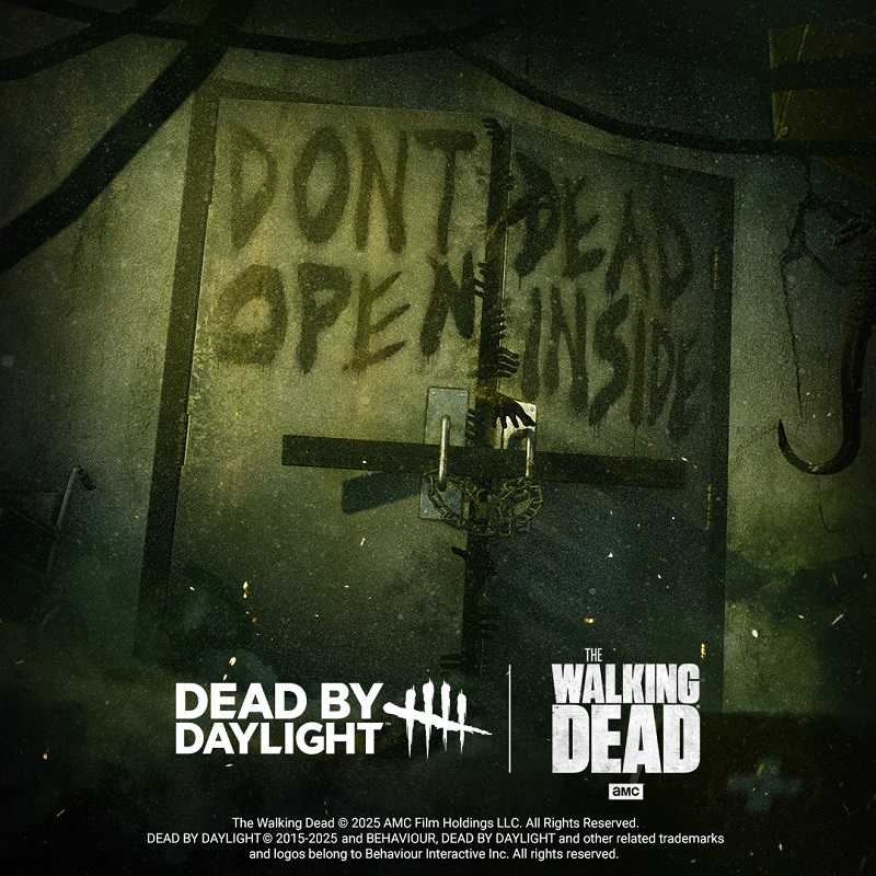 Постер кроссовера Dead by Daylight и The Walking Dead