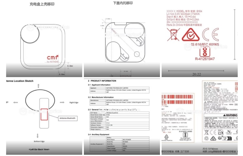 Схеми та специфікації CMF Buds Pro 2 CMF Buds Pro 2