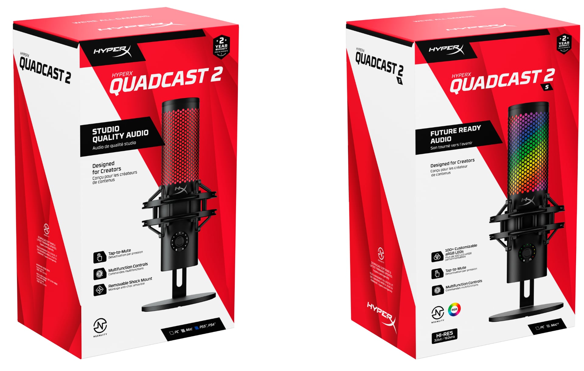 HyperX QuadCast 2 та QuadCast 2S: топові USB-мікрофони для стрімерів 