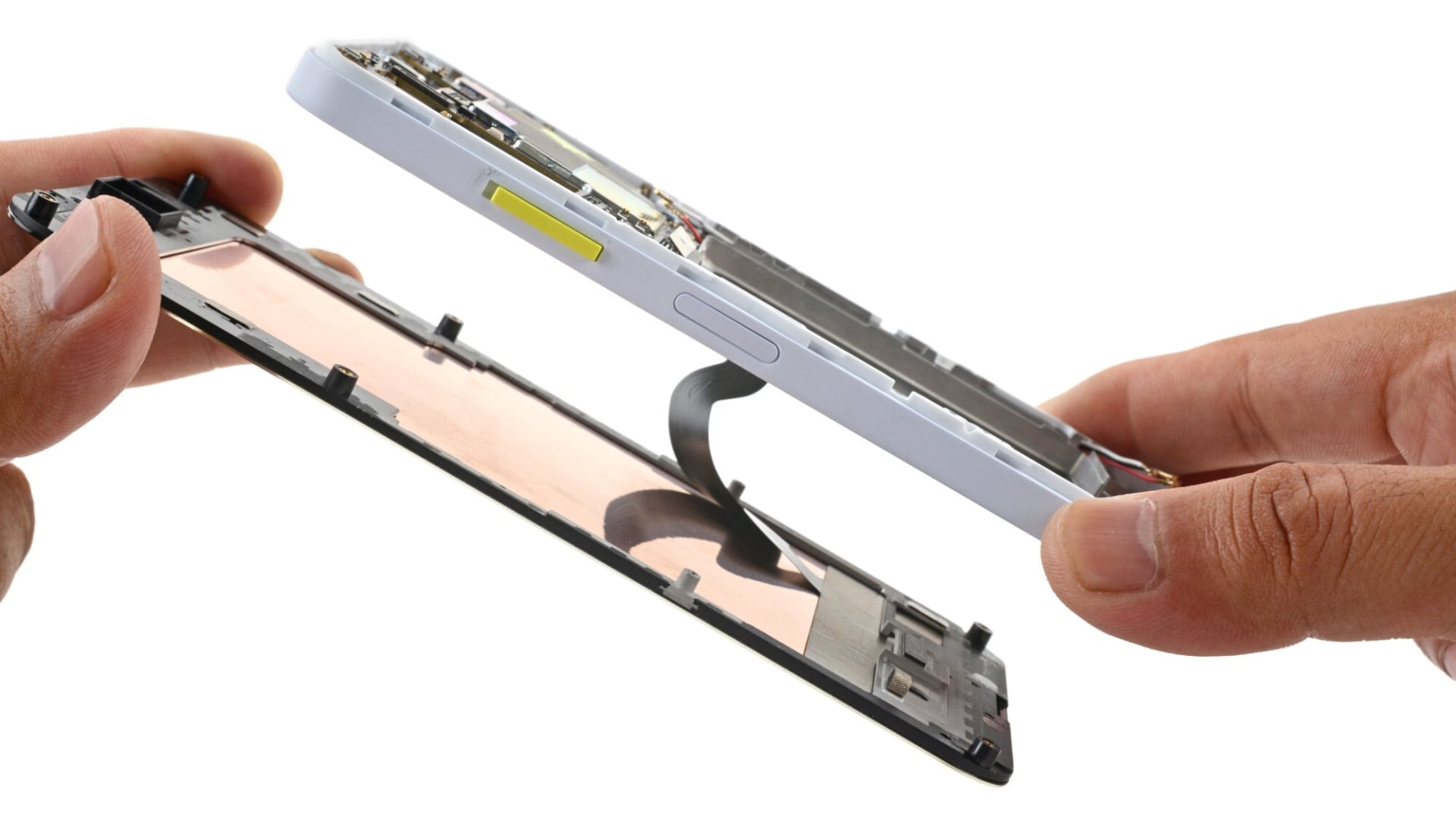 Repairability of the Fairphone 6. Illustration: iFixit