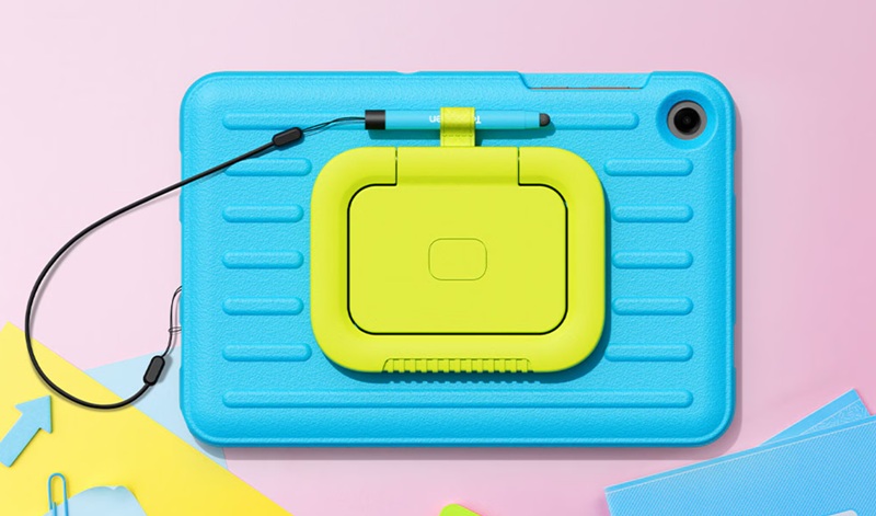Galaxy Tab A11+ Kids Edition з синім гумовим чохлом