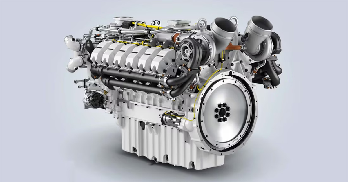 Liebherr D9612 engine