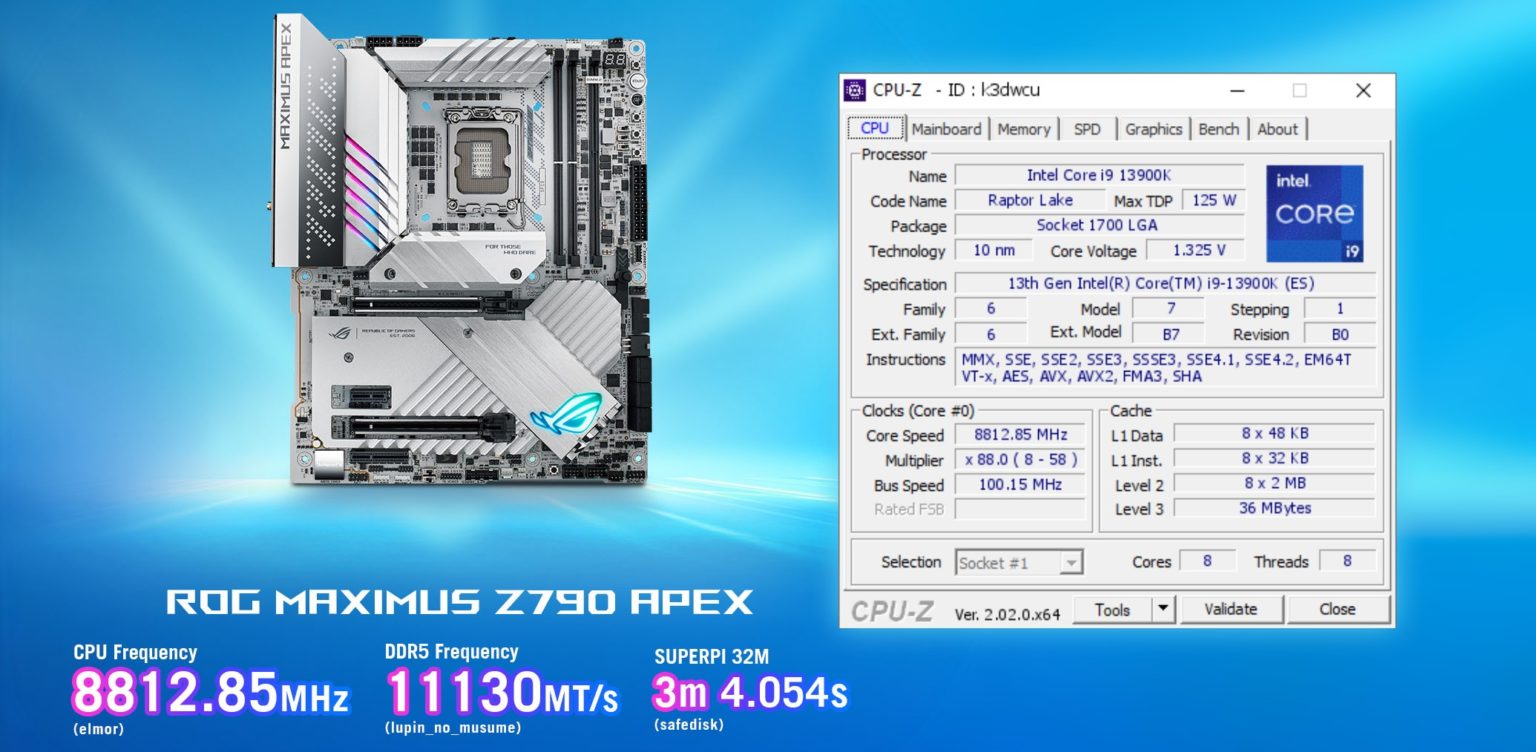 L'Intel Core i9-13900K a battu le record mondial d'overclocking parmi les processeurs grand public, qui durait depuis plus de huit ans-3