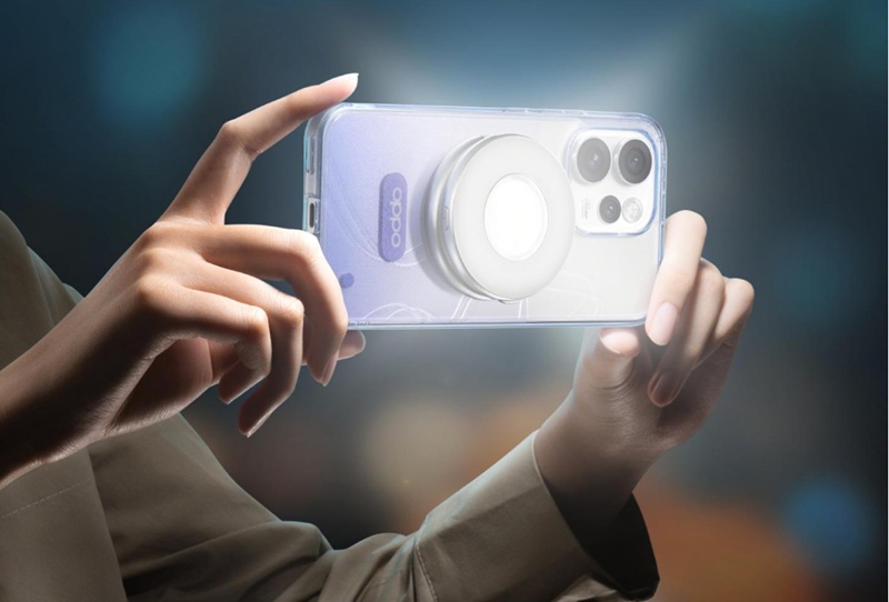 Oppo Magnetic Halo Flash Light - Вид сбоку