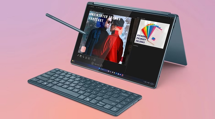 Работа с жестами на Yoga Book 9i