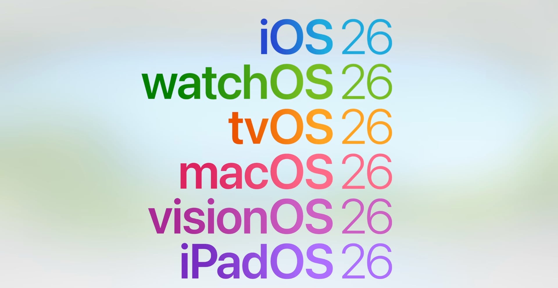 New versions of iOS