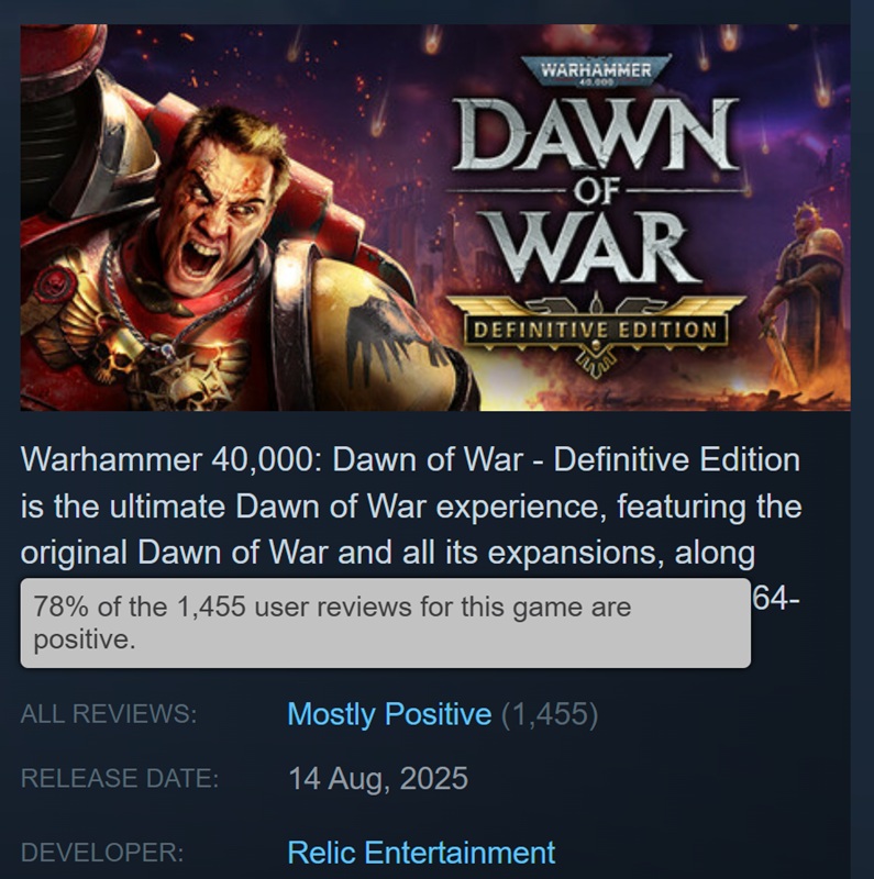 Скріншот гри Warhammer 40,000: Dawn of War