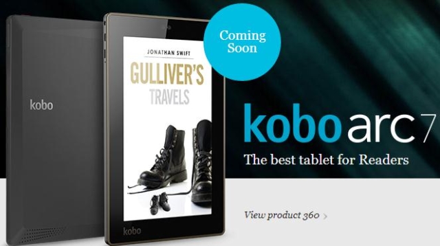 Kobo представила планшеты Arc 10HD, 7HD, 7 и ридер Aura-3