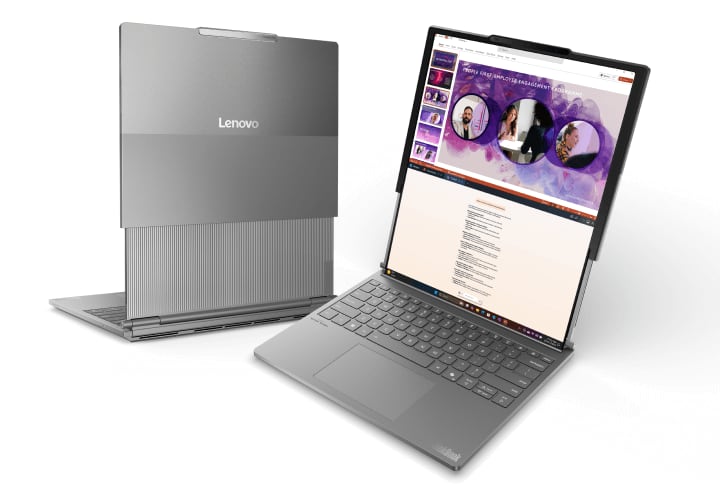 Зображення Lenovo Rollable Laptop у розгорнутому вигляді