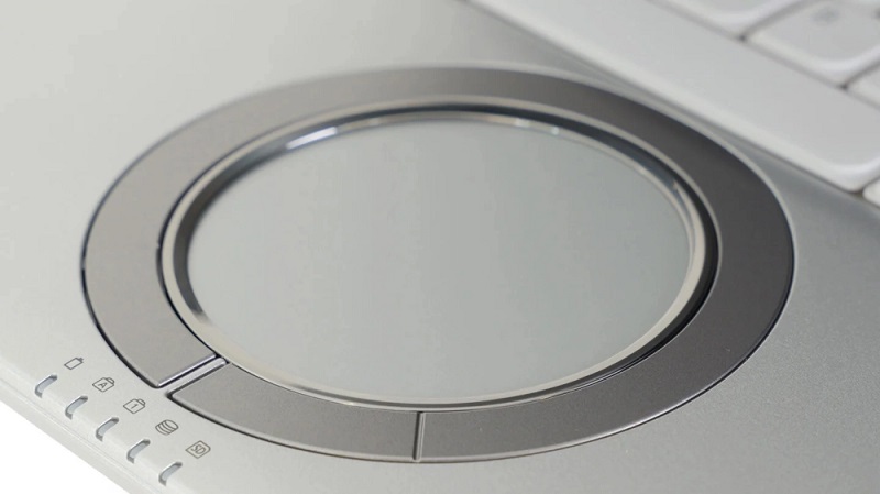 Зображення ноутбука Panasonic Let's Note SC з круглим сенсорним трекпадом
