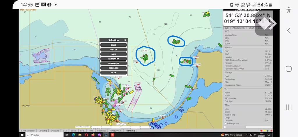 Results of GNSS interference source localisation