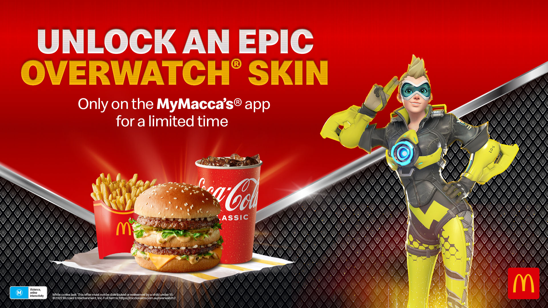 В Австралії McDonald's запустила колаборацію з Overwatch 2. Фанати можуть отримати епічний скін на Трейсер-2