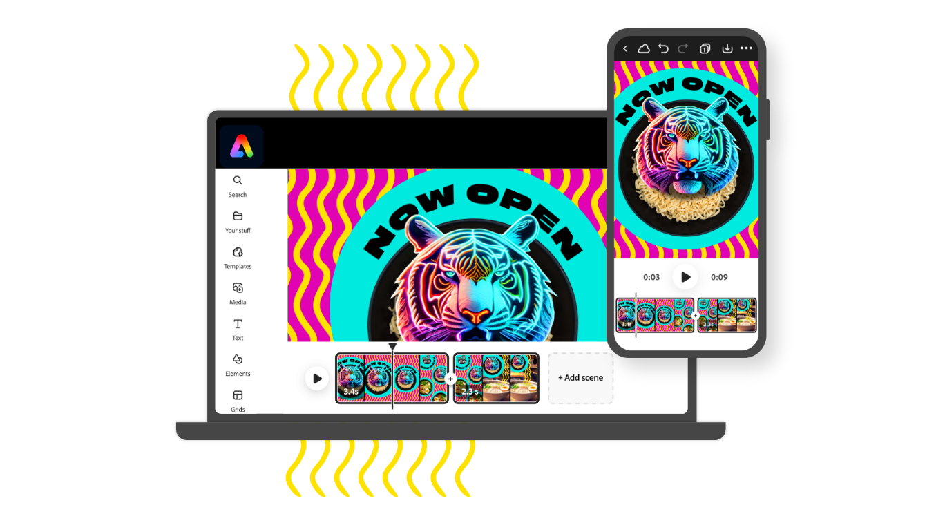 Adobe a intégré l'IA générative de Firefly dans la nouvelle application mobile Express.