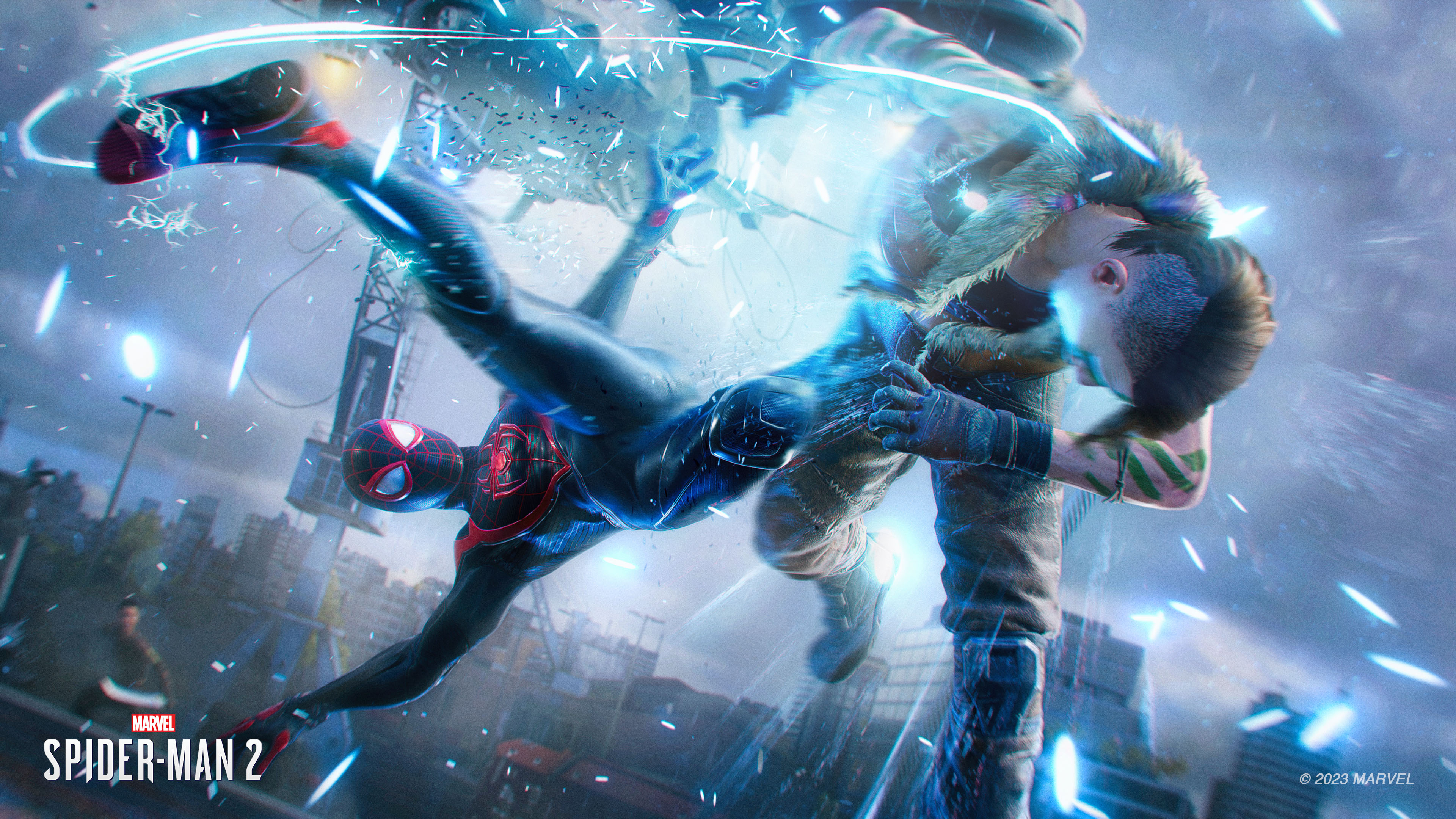 Майлз Моралес у бою в Marvel's Spider-Man 2