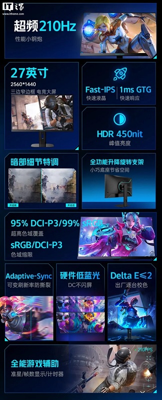 Moniteur de jeu Thunderobot ZQ27F210L