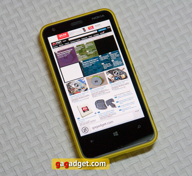 Беглый обзор смартфона Nokia Lumia 620