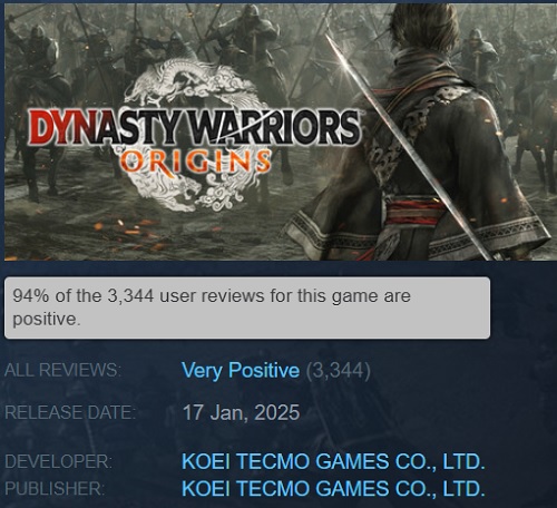 Скріншот з гри Dynasty Warriors: Origins