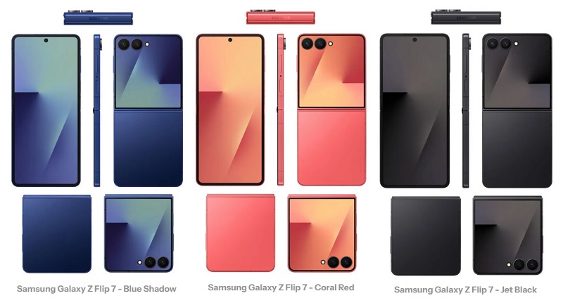 Рендер Galaxy Z Flip 7
