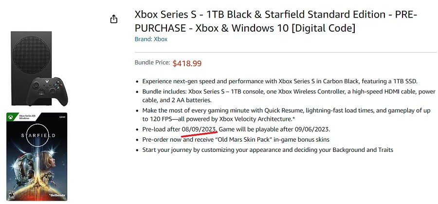 Передзавантаження Starfield може початися вже 9 серпня: Amazon розкрив плани Bethesda-2