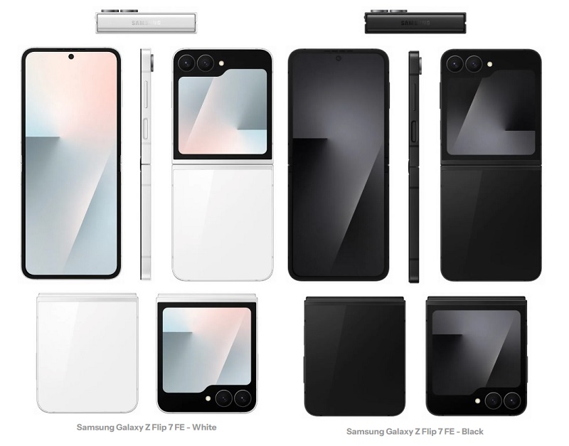 Рендер Galaxy Z Flip 7 FE