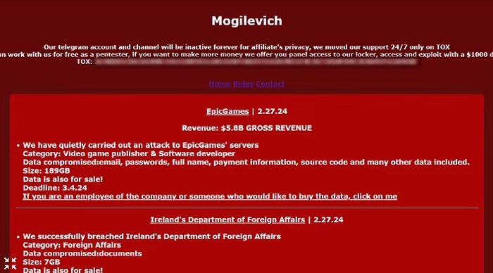 ЗМІ: хакерська група Mogilevich зламала сервери Epic Games і вкрала близько 200 ГБ конфіденційної інформації-2