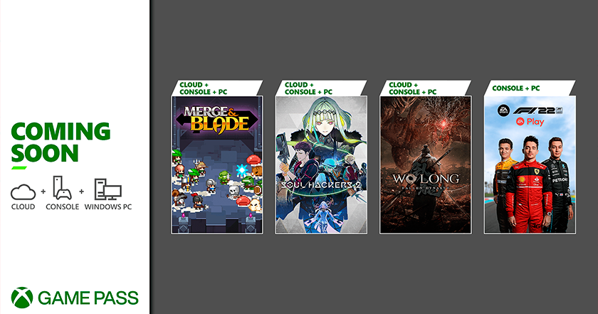 Wo Long: Fallen Dynasty, F1 22, Merge & Blade та Soul Hackers 2. Microsoft оголосила список ігор, які увійдуть до Xbox Game Pass у березні