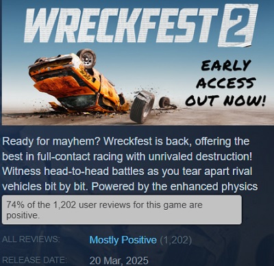 Зображення екрана з Wreckfest 2