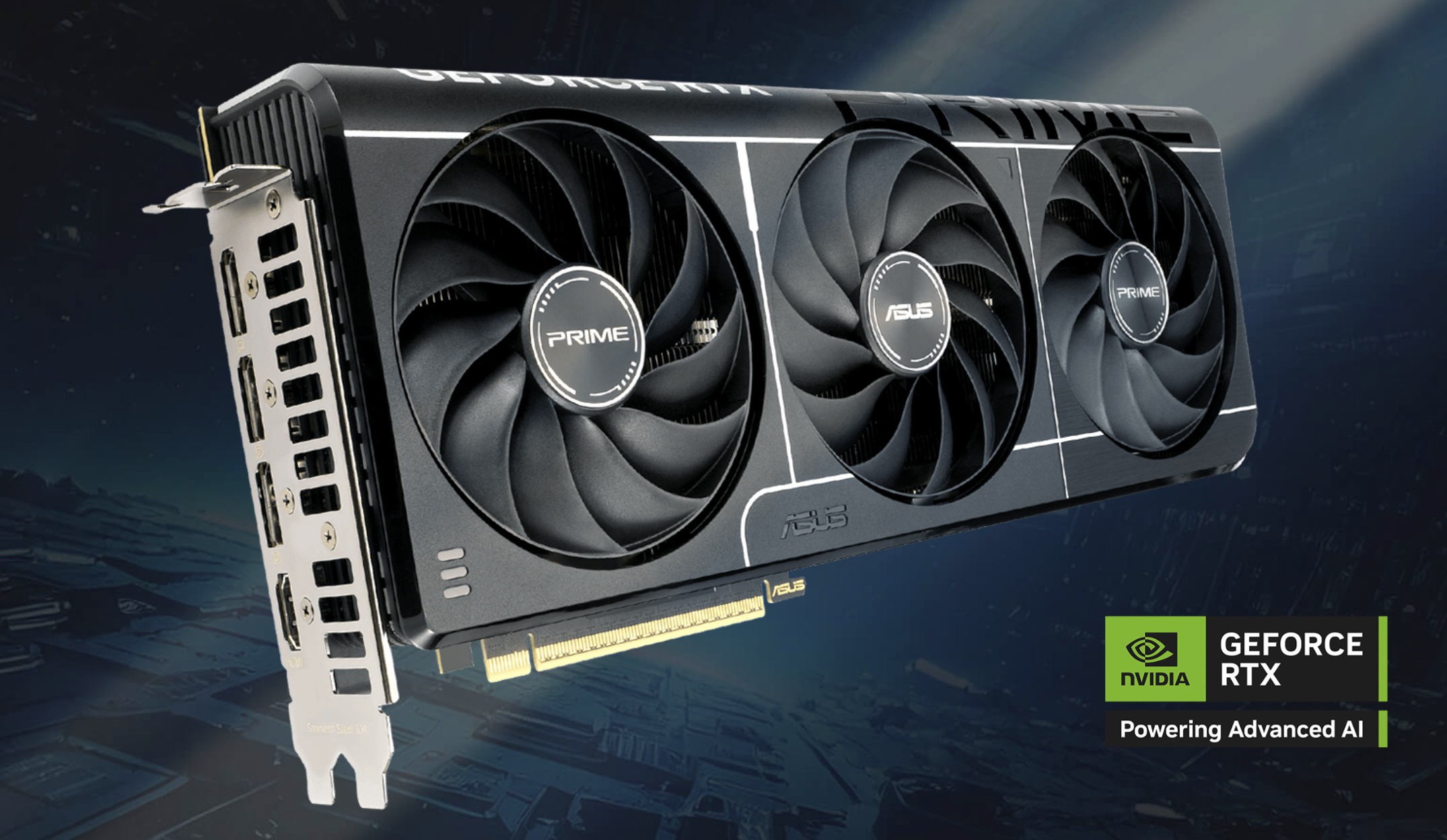 Видеокарта Prime GeForce RTX 5080 OC Edition. Иллюстрация: ASUS