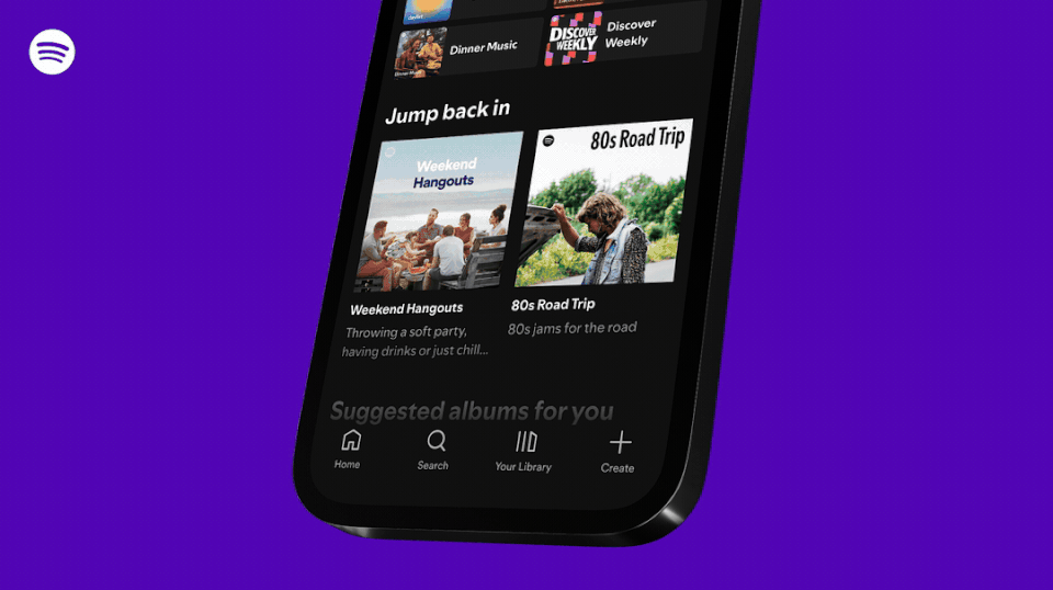 Illustration Spotify: playlists with prompts