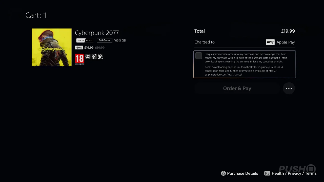 Code QR pour paiement dans le PlayStation Store