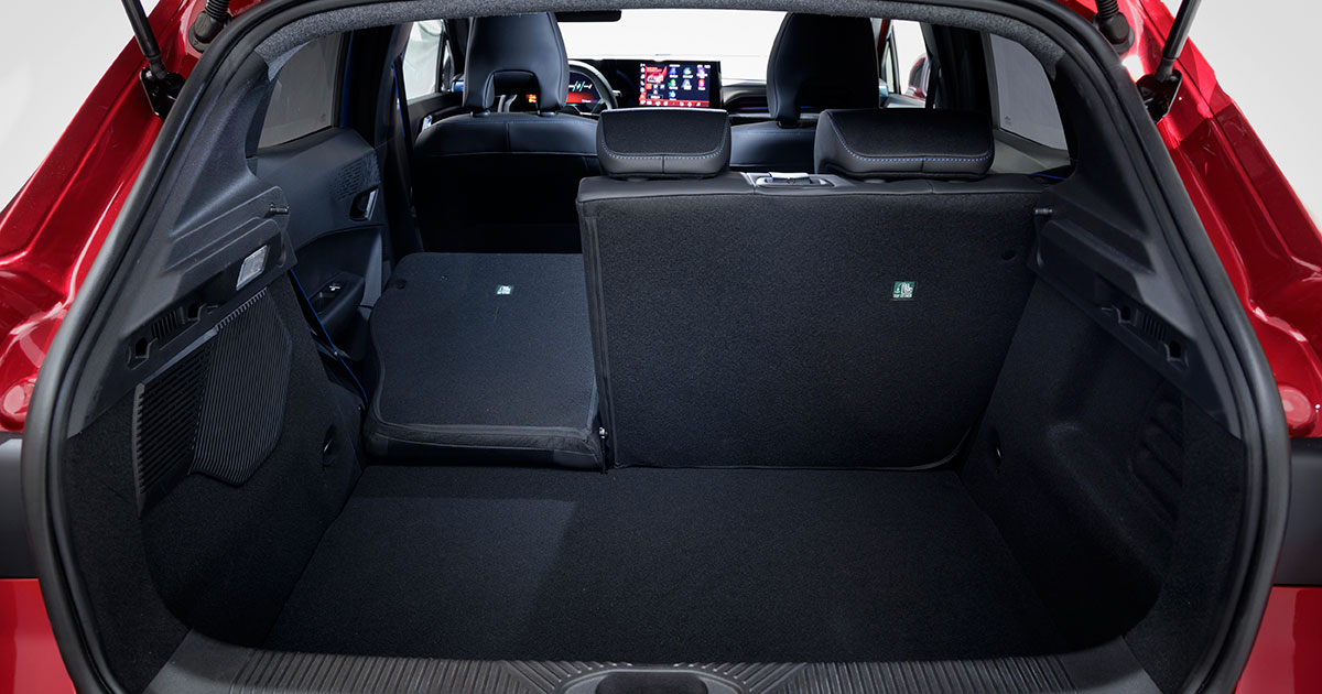 Renault Clio with rear view