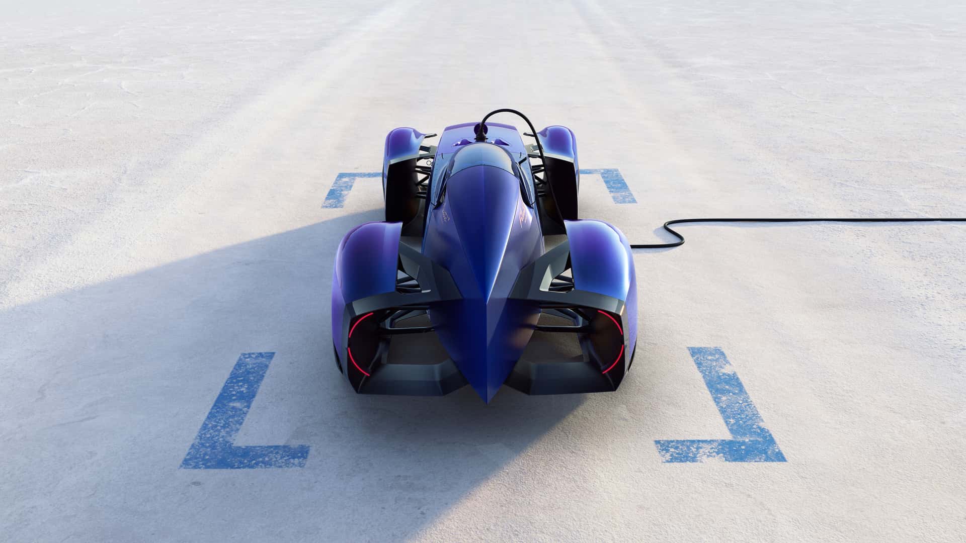 Vue de face de la Renault Filante Record 2025