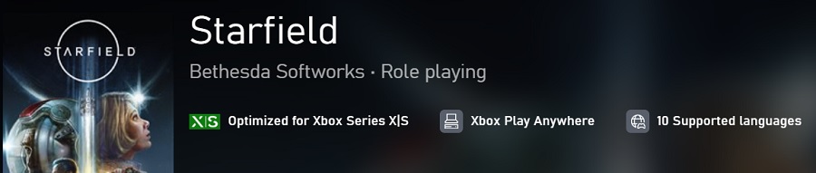 Buyers of a digital copy of Starfield will have simultaneous access to the Xbox and PC versions of the RPG: Bethesda's game now has an Xbox Play Anywhere tag on the Microsoft Store-2