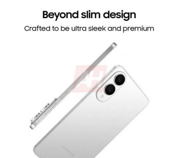 Samsung Galaxy S25 Edge smartphone with very thin bezels
