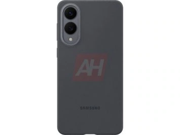 Image of a black silicone case for Samsung Galaxy S25 Edge
