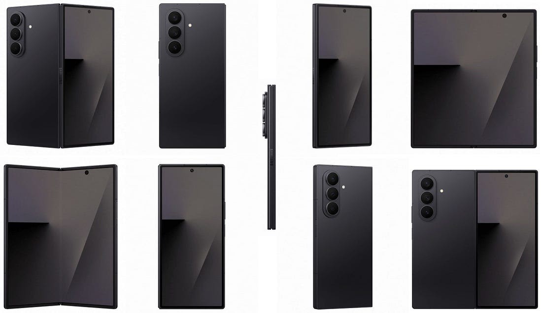 Samsung Galaxy Z Fold 7 у кольорі Jet Black
