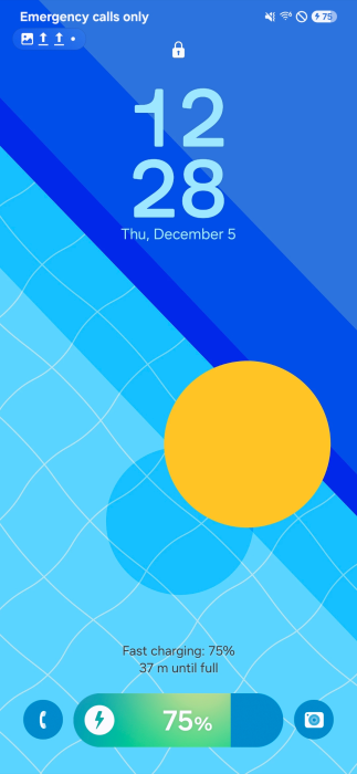 Скріншот домашнього екрана One UI