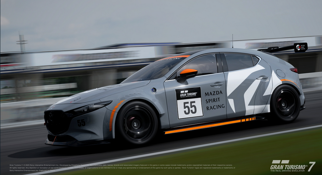 Скриншот нового зовнішнього кольору кузова Mazda 3 Gr.4