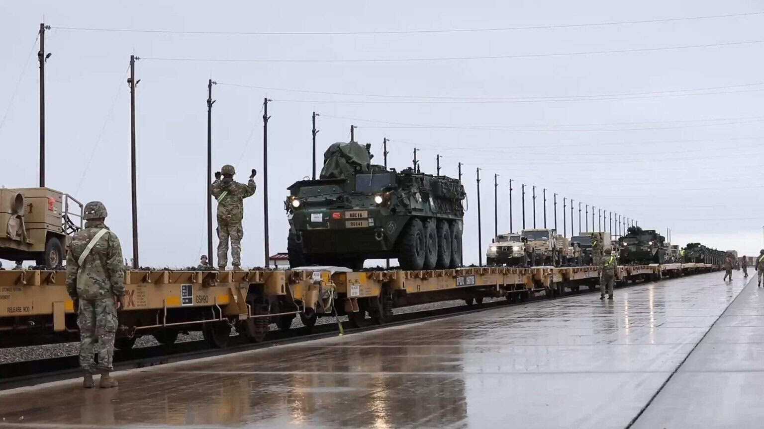 Armoured vehicles of the US 4th Infantry Division. Illustration: DVIDS