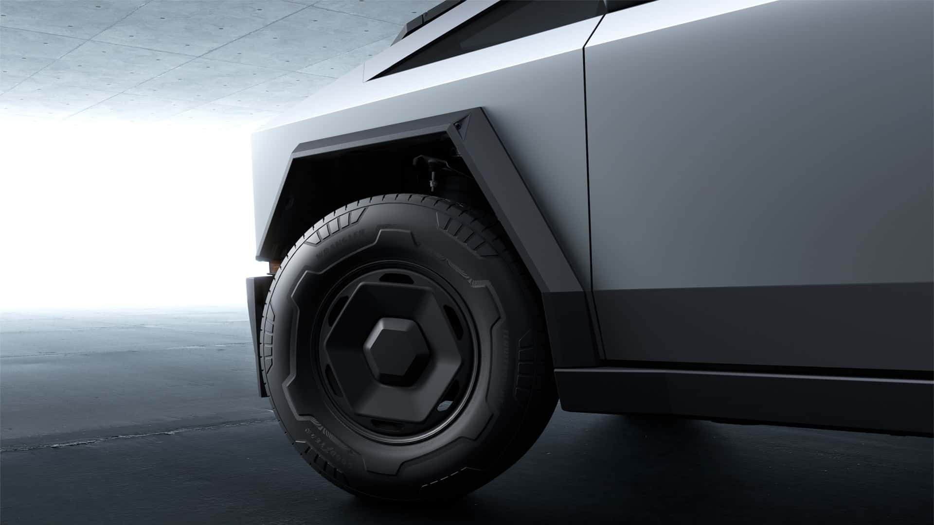 Tesla Cybertruck Long Range in motion