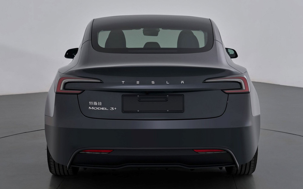 Tesla Model 3+ в Китае, иллюстрация MIIT