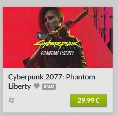 €30, новий арт, але без дати релізу: у магазині GOG виявили сторінку доповнення Phantom Liberty для Cyberpunk 2077-3