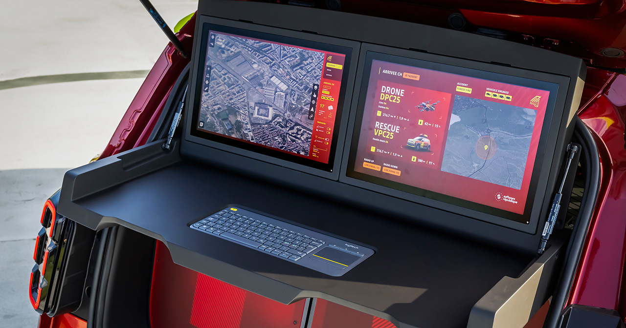 Електромобіль Vision 4Rescue з дронами